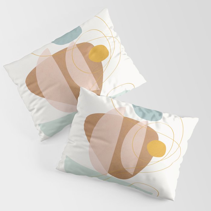Soft Abstract Shapes 13 Pillow Sham Gallery Image 3