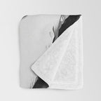 Lady and Chimp Sunbathing, Black and White, Vintage Art Throw Blanket Gallery Image 3