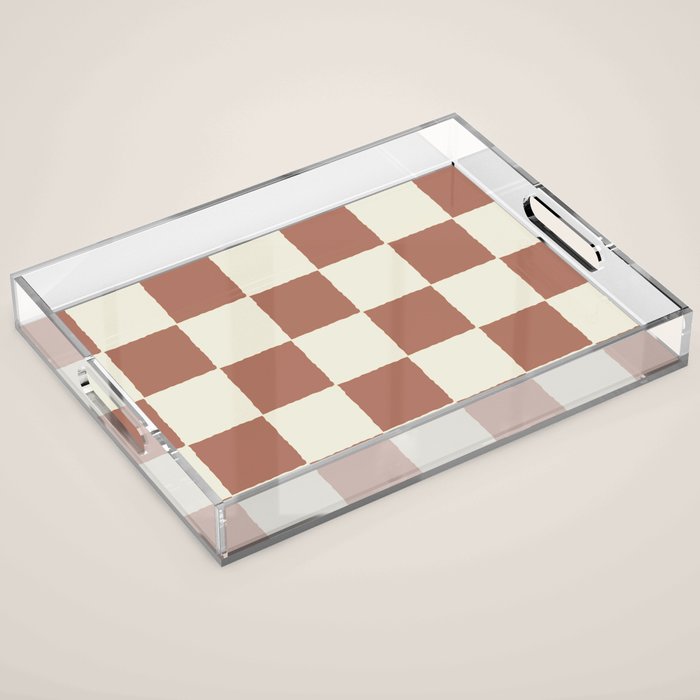 DESERT CHECKER CLAY Acrylic Tray Gallery Image 1