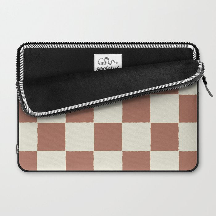 DESERT CHECKER CLAY Laptop Sleeve Gallery Image 2