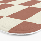 DESERT CHECKER CLAY Bath Mat Gallery Image 3