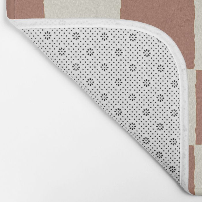 DESERT CHECKER CLAY Bath Mat Gallery Image 2