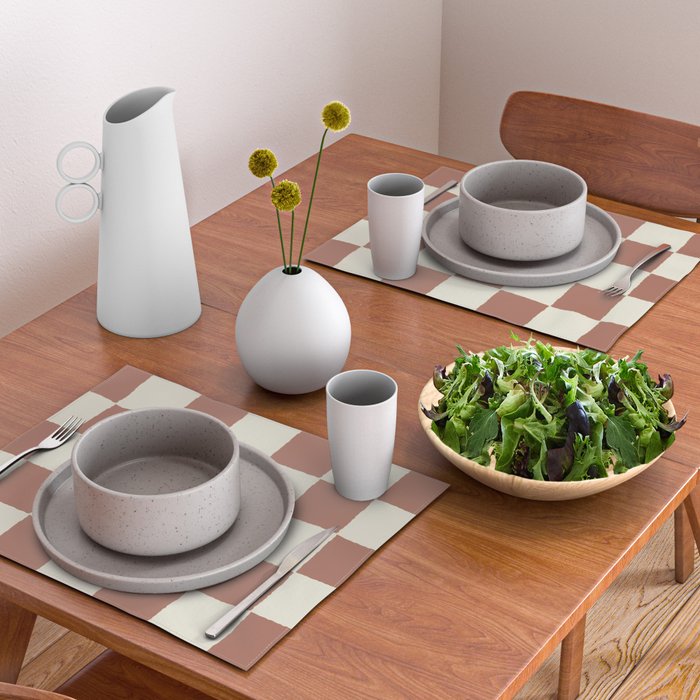 DESERT CHECKER CLAY Placemat Gallery Image 2