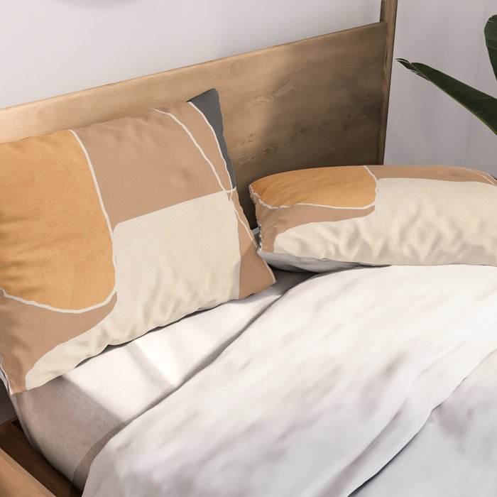 Modern Abstract Minimal Shapes 211 Pillow Sham Gallery Image 2