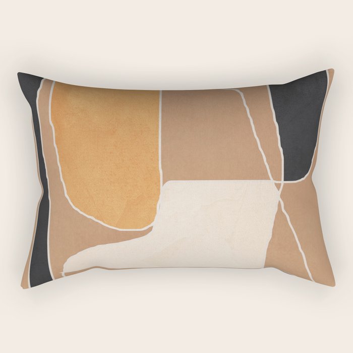 Modern Abstract Minimal Shapes 211 Rectangular Pillow Gallery Image 2
