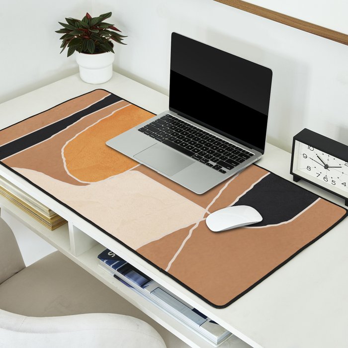 Modern Abstract Minimal Shapes 211 Desk Mat Gallery Image 2