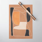 Modern Abstract Minimal Shapes 211 Wrapping Paper Gallery Image 1