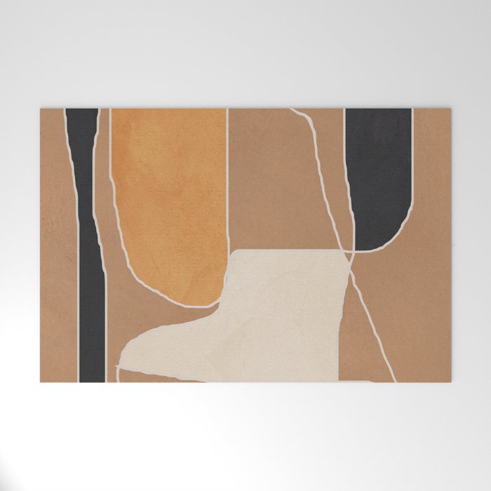 Modern Abstract Minimal Shapes 211 Welcome Mat Gallery Image 1