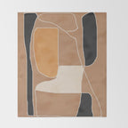 Modern Abstract Minimal Shapes 211 Throw Blanket Gallery Image 2