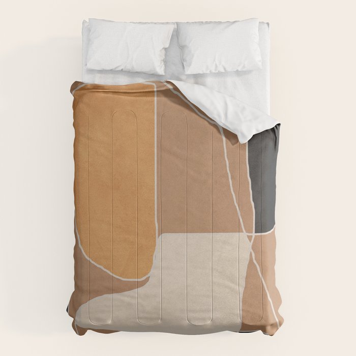 Modern Abstract Minimal Shapes 211 Comforter Gallery Image 1