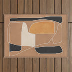 Modern Abstract Minimal Shapes 211 Outdoor Rug Gallery Image 1