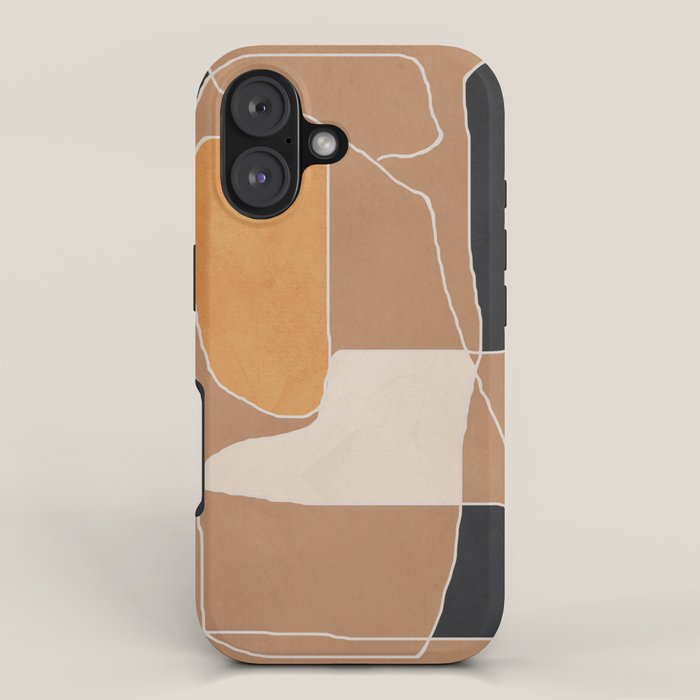 Modern Abstract Minimal Shapes 211 iPhone Case Gallery Image 1
