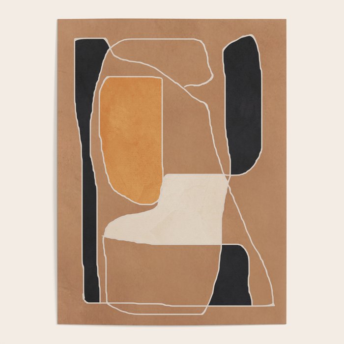 Modern Abstract Minimal Shapes 211 Poster Gallery Image 1