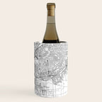 Sacramento White Map Wine Chiller Gallery Image 3