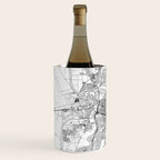 Sacramento White Map Wine Chiller Gallery Image 2