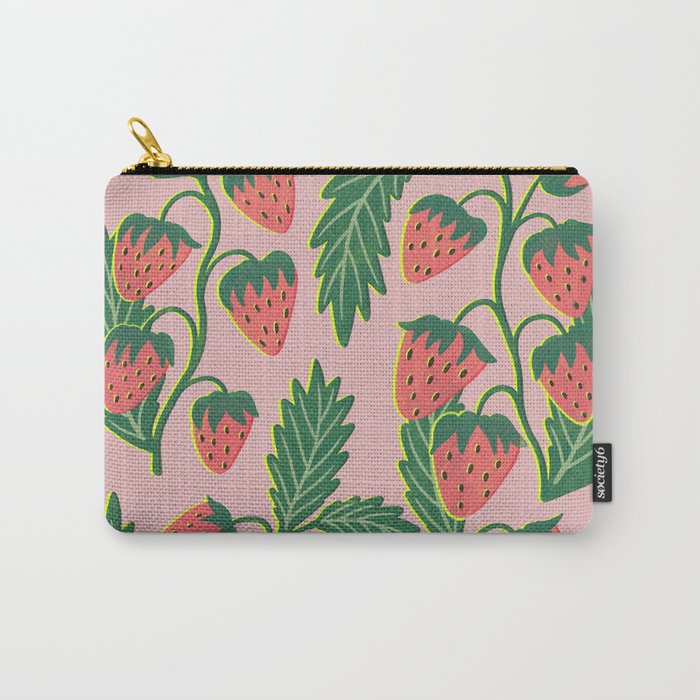Strawberry plants Carry All Pouch Gallery Image 1