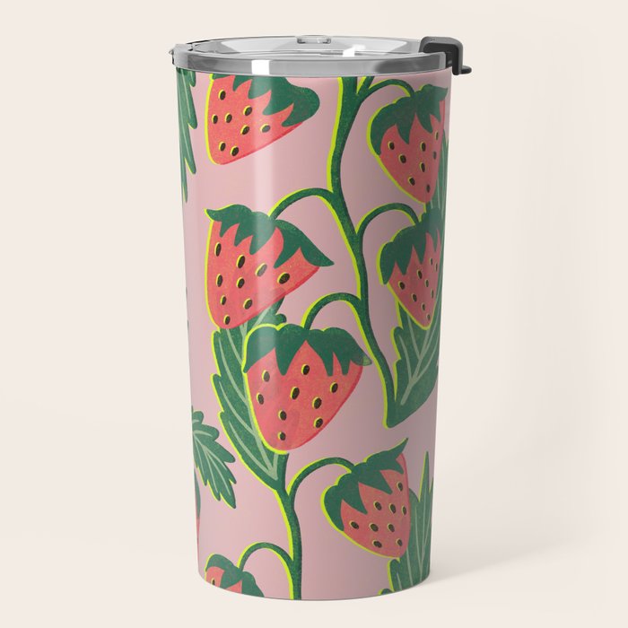 Strawberry plants Travel Mug Gallery Image 2