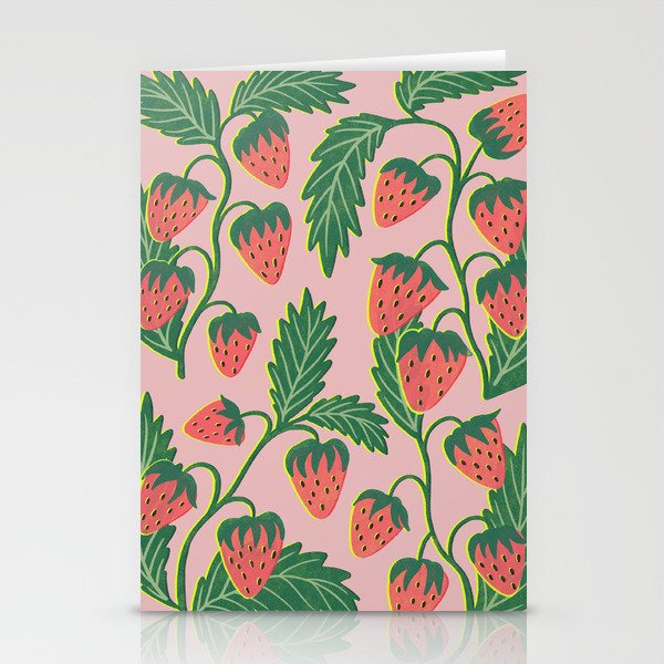 Strawberry plants Stationery Card Gallery Image 1