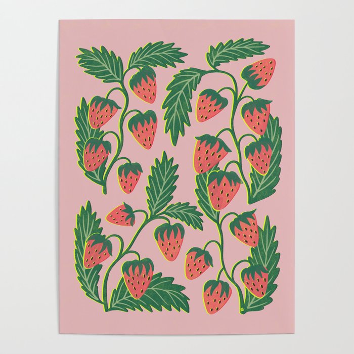 Strawberry plants Poster Gallery Image 4