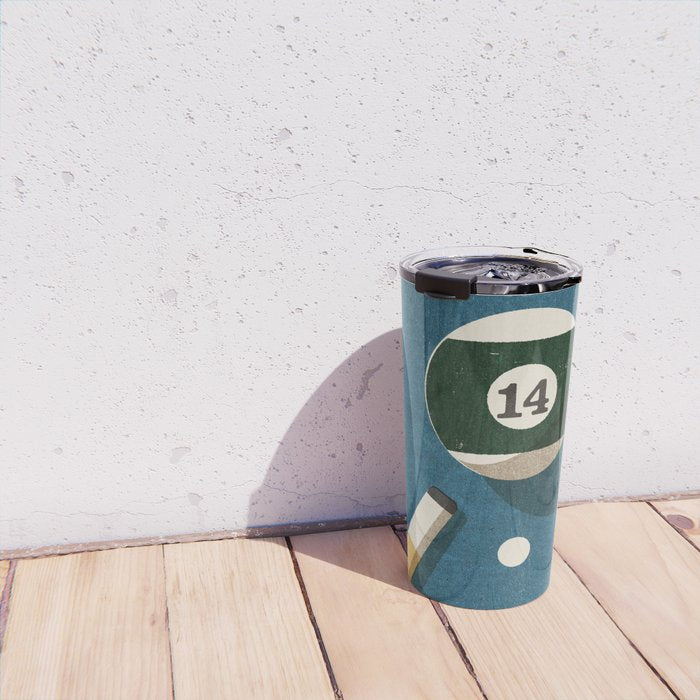 BILLIARDS / Ball 14 Travel Mug Gallery Image 4