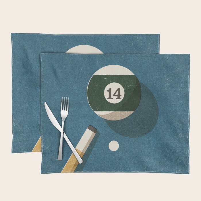 BILLIARDS / Ball 14 Placemat Gallery Image 1