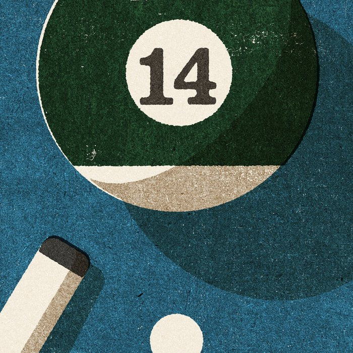 BILLIARDS / Ball 14 Coffee Mug Gallery Image 2