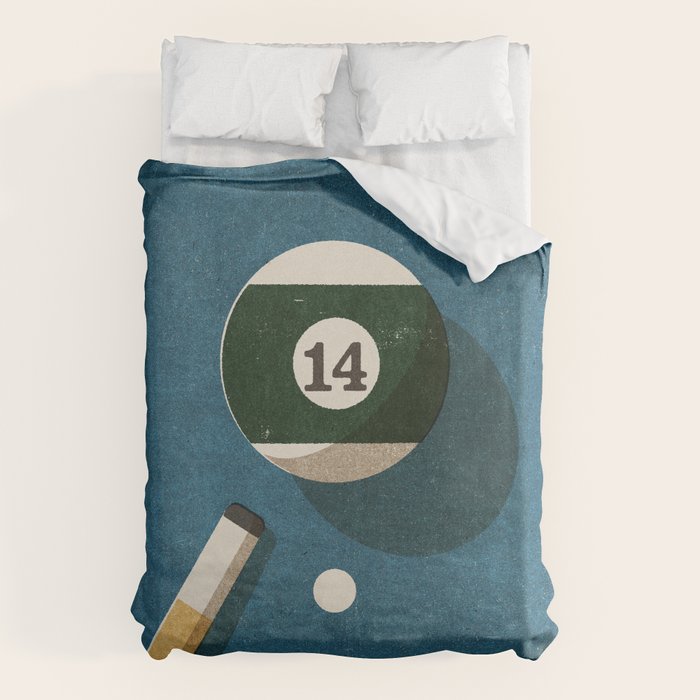 BILLIARDS / Ball 14 Duvet Cover Gallery Image 6