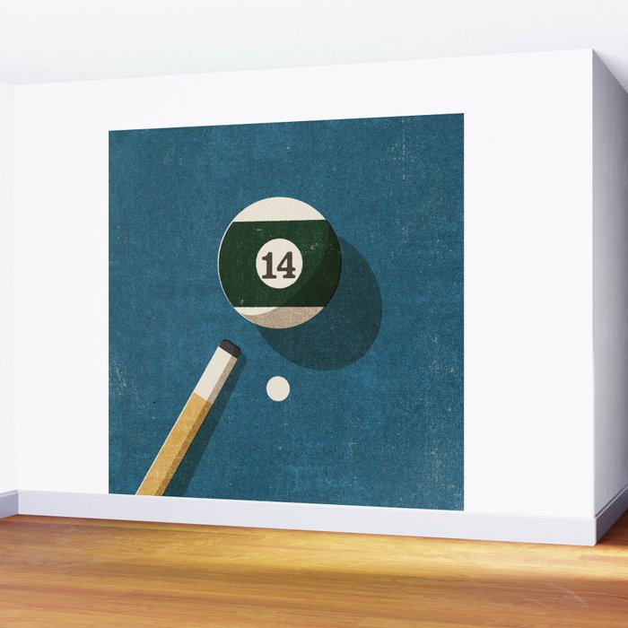 BILLIARDS / Ball 14 Wall Mural Gallery Image 2