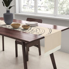 Minimal Floral Jellyfishes 1 Table Runner Gallery Image 2