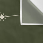Aquarius Zodiac Star Constellation Line Art Moss Green Wall Tapestry Gallery Image 3