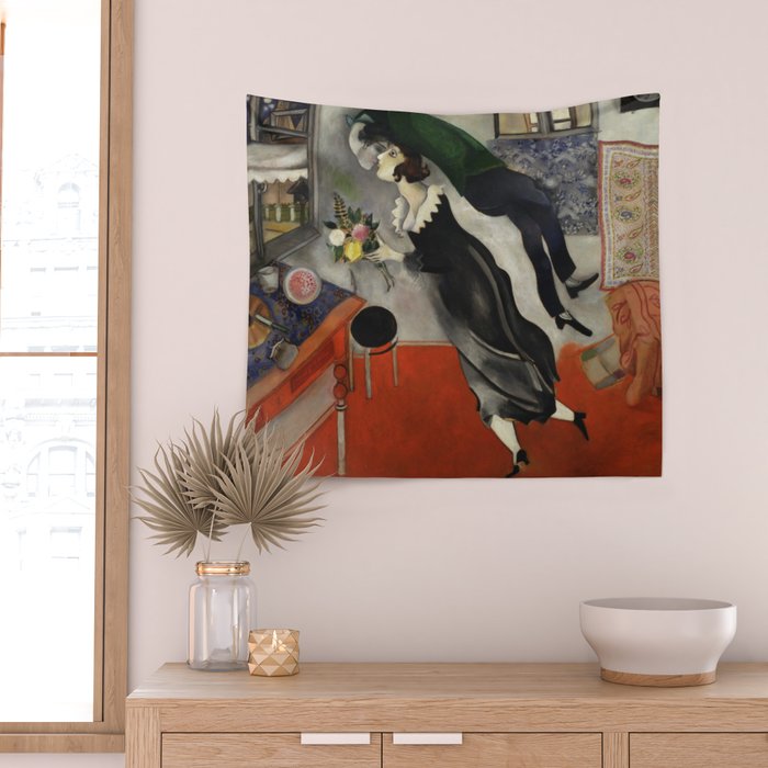 Marc Chagall, The Birthday 1915 Artwork, Posters Tshirts Prints Bags Men Women Kids Wall Tapestry Gallery Image 2