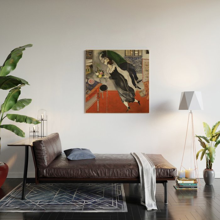 Marc Chagall, The Birthday 1915 Artwork, Posters Tshirts Prints Bags Men Women Kids Wood Wall Art Gallery Image 2