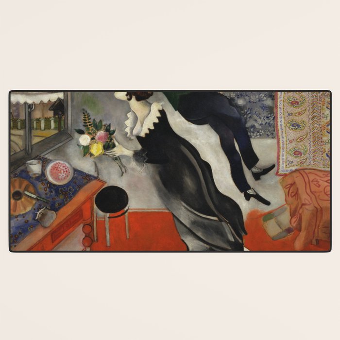 Marc Chagall, The Birthday 1915 Artwork, Posters Tshirts Prints Bags Men Women Kids Desk Mat Gallery Image 3