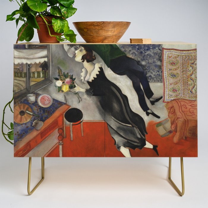 Marc Chagall, The Birthday 1915 Artwork, Posters Tshirts Prints Bags Men Women Kids Credenza Gallery Image 1