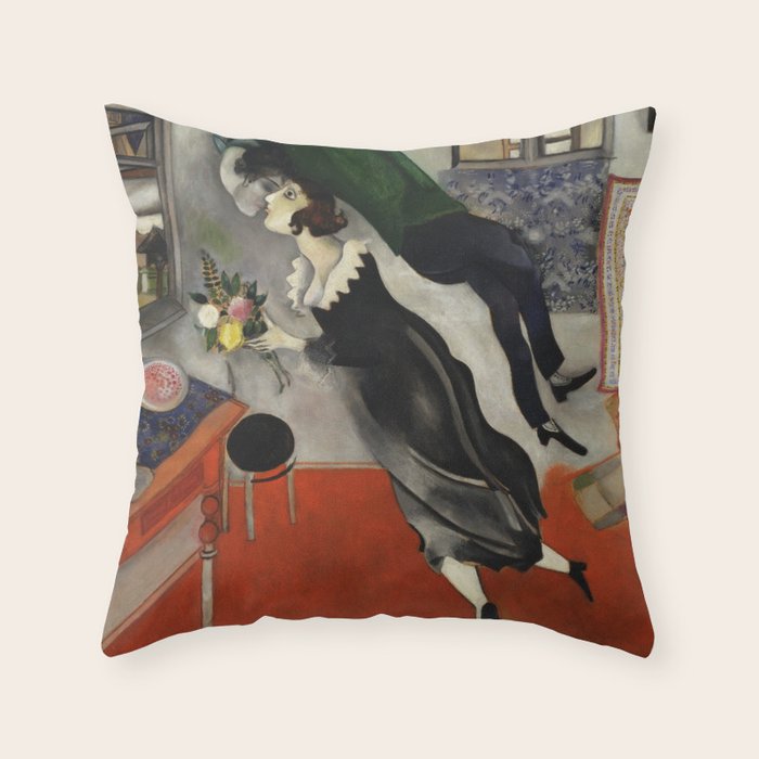 Marc Chagall, The Birthday 1915 Artwork, Posters Tshirts Prints Bags Men Women Kids Throw Pillow Gallery Image 6
