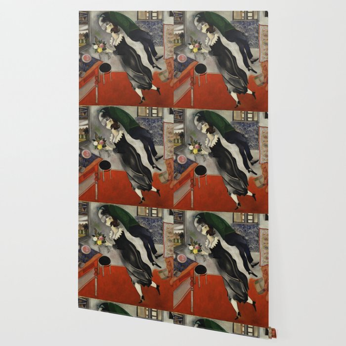Marc Chagall, The Birthday 1915 Artwork, Posters Tshirts Prints Bags Men Women Kids Wallpaper Gallery Image 2