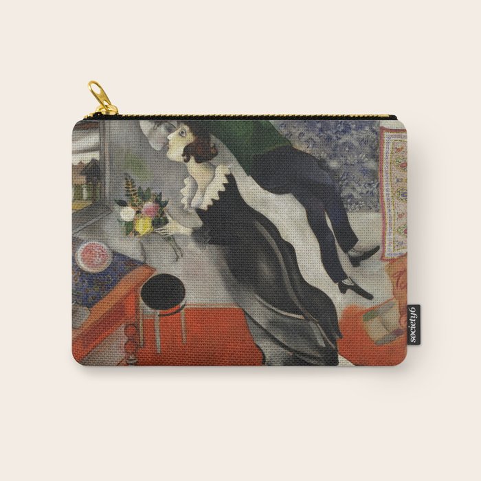 Marc Chagall, The Birthday 1915 Artwork, Posters Tshirts Prints Bags Men Women Kids Carry All Pouch Gallery Image 1