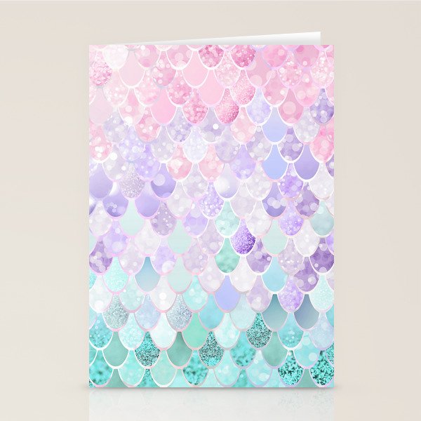 Mermaid Pastel Aesthetics Stationery Card Gallery Image 2