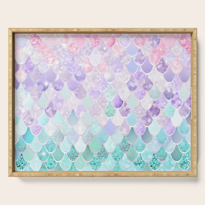 Mermaid Pastel Aesthetics Serving Tray Gallery Image 1