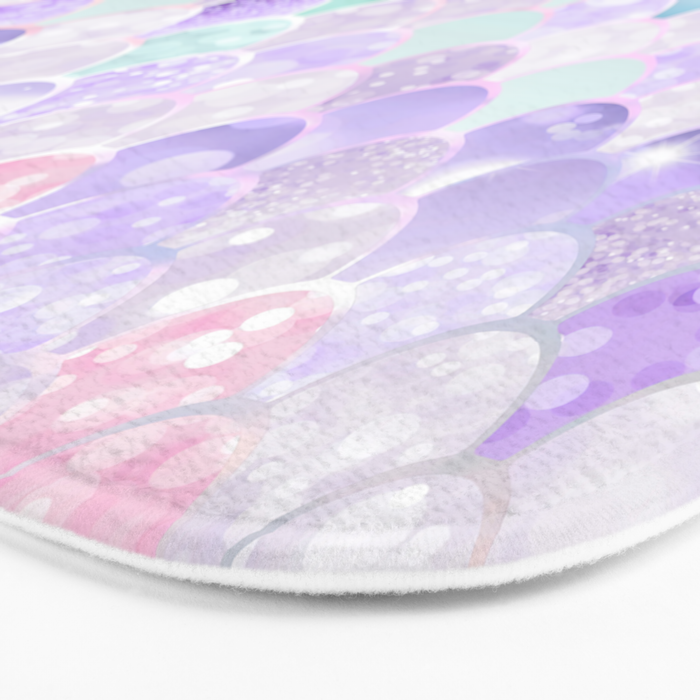 Mermaid Pastel Aesthetics Bath Mat Gallery Image 3