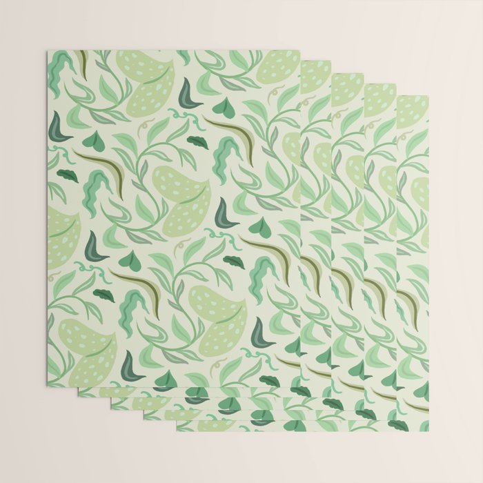 Playful Greens Wrapping Paper Gallery Image 3