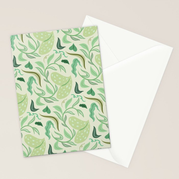 Playful Greens Stationery Card Gallery Image 2