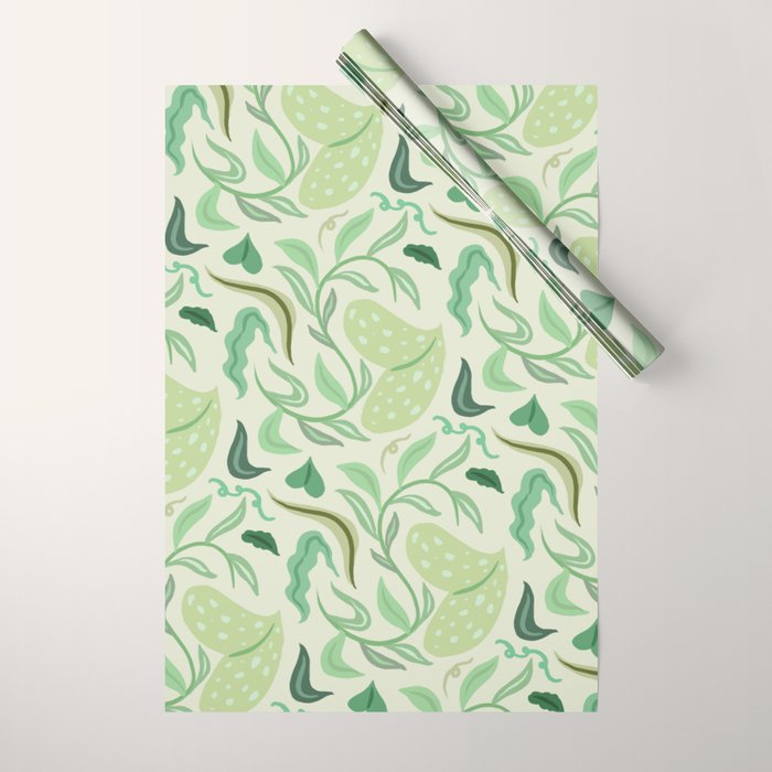 Playful Greens Wrapping Paper Gallery Image 1