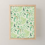 Playful Greens Mini Art Print Gallery Image 1