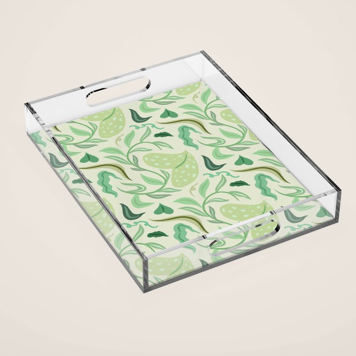 Playful Greens Acrylic Tray Gallery Image 1