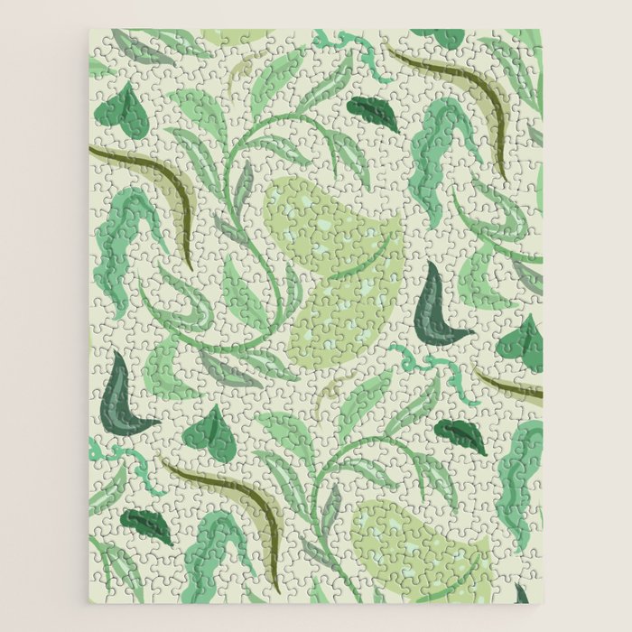 Playful Greens Jigsaw Puzzle Gallery Image 1