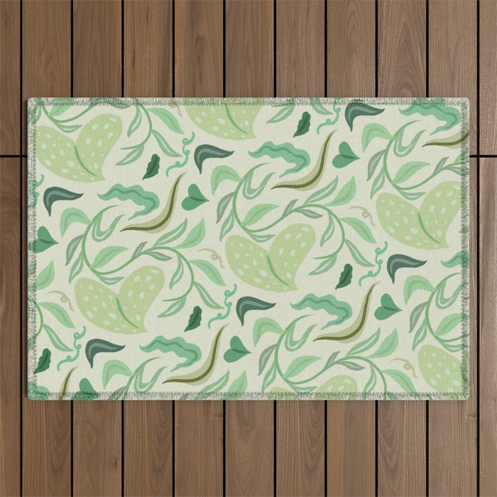 Playful Greens Outdoor Rug Gallery Image 1