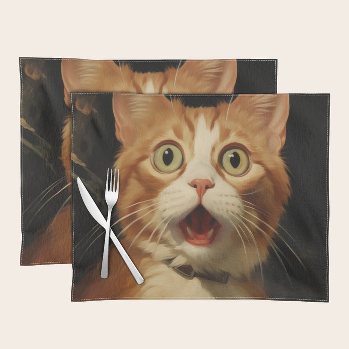 Shocked Cat IV Placemat Gallery Image 1