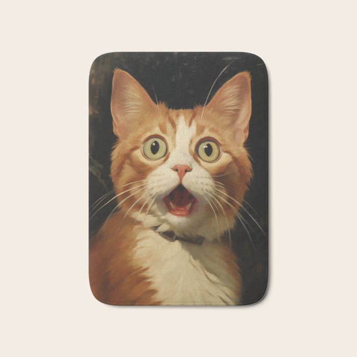 Shocked Cat IV Bath Mat Gallery Image 1