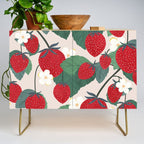 Strawberries and leaves Credenza Gallery Image 1